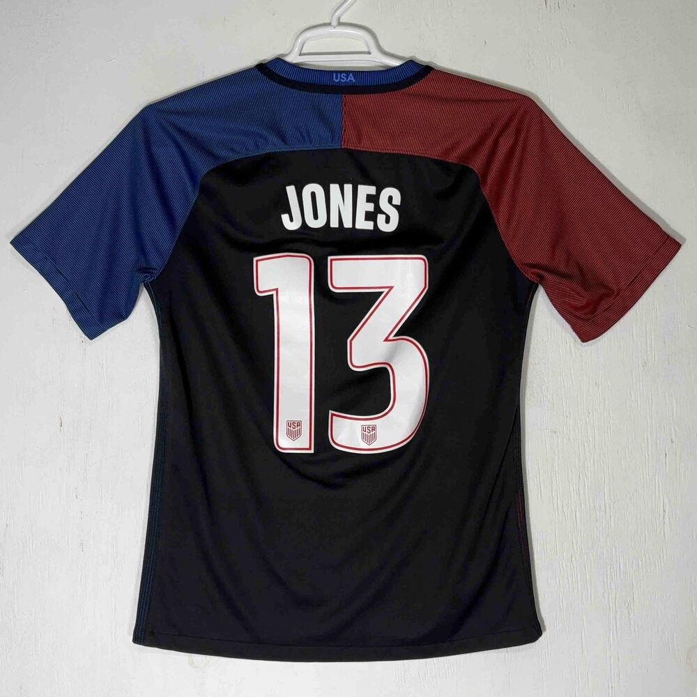 2016 USMNT Nike Dri-Fit Jermaine Jones Away Soccer Jersey Mens M Blokecore USA